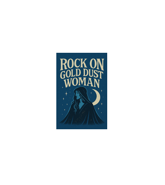 Rock On Gold Dust Woman minta fehér pólón