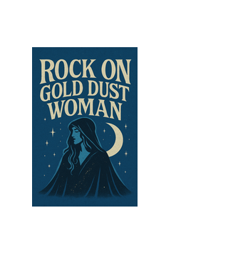 Rock On Gold Dust Woman minta fekete pólón