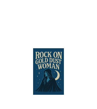 Rock On Gold Dust Woman minta fehér pólón