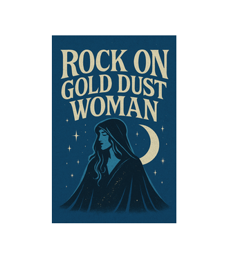 Rock On Gold Dust Woman minta fehér pólón