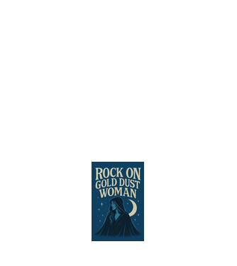 Rock On Gold Dust Woman minta fehér pólón