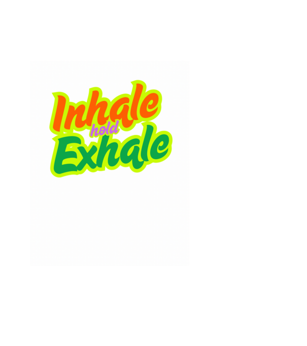 Inhale&Exhale minta fekete pólón