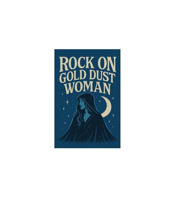 Rock On Gold Dust Woman minta fehér pólón