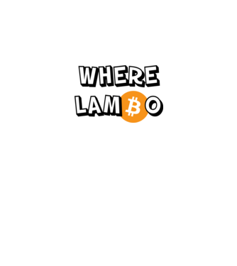 Where LamBo - BTC minta szürke pólón