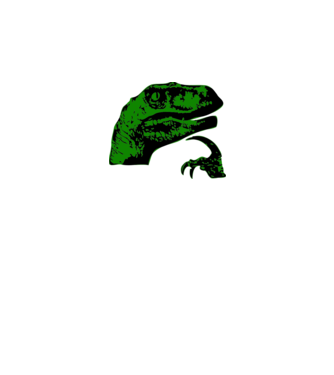 Philosoraptor - internet meme minta fehér pólón