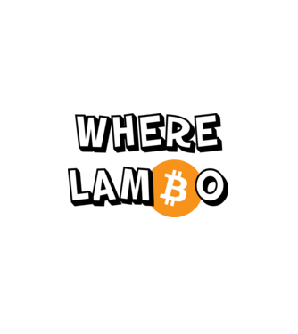 Where LamBo - BTC minta fehér pólón