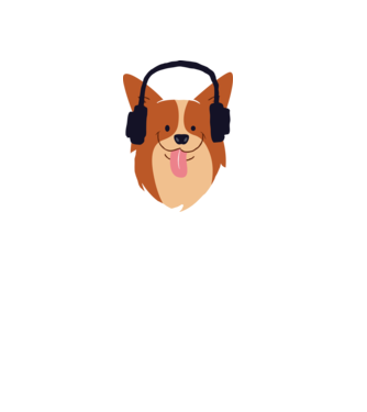 Corgi minta fehér pólón