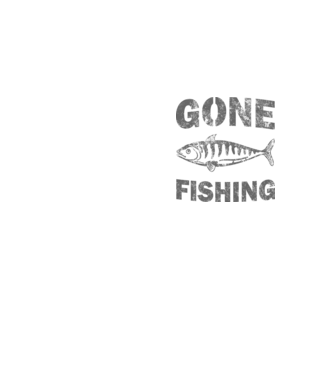 Gone Fishing minta neonsárga pólón