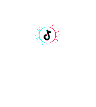 TikTok minta fekete pólón