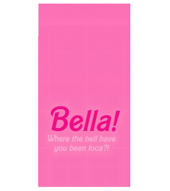 Bella LOCA minta fehér pólón