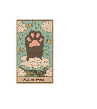 Ace Of Paws minta fekete pólón