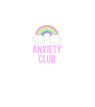 Anxiety Club minta fekete pólón