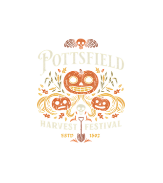 Pottsfield Harvest minta fehér pólón