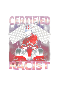 Certified Racist minta fekete pólón