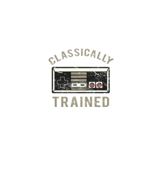 Classically Trained Distressed minta fekete pólón