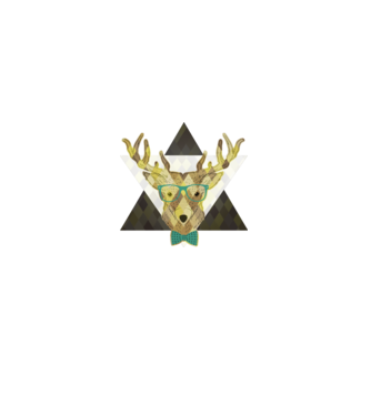 hipsterdeer minta sárga pólón