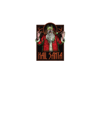 Hail santa 02 minta fekete pólón
