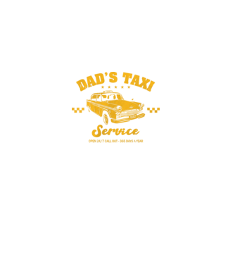 Dad's taxi - Apataxi minta fekete pólón