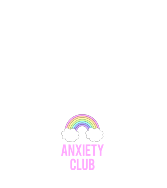 Anxiety Club minta sötétkék pólón