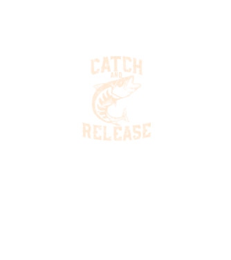Catch and Release minta fekete pólón