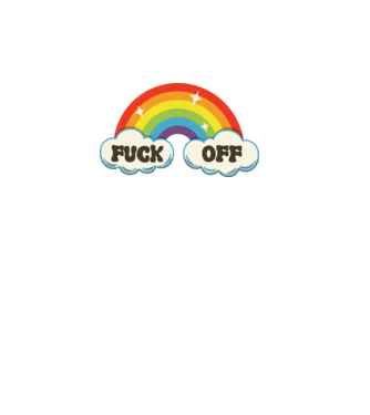 fuck off minta fekete pólón
