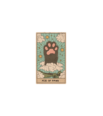 Ace Of Paws minta fekete pólón