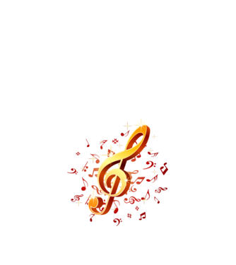 Musical minta fehér pólón