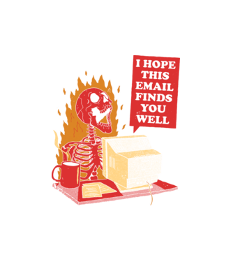 I hope this finds you well minta fehér pólón