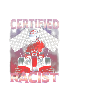 Certified Racist minta fekete pólón