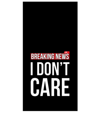 BREAKING NEWS - i dont care minta fekete pólón