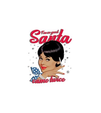 Santa came twice minta fehér pólón