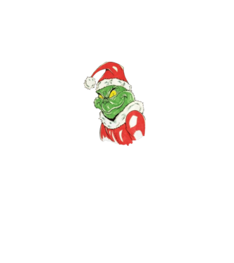 Grinch2 minta zöld pólón