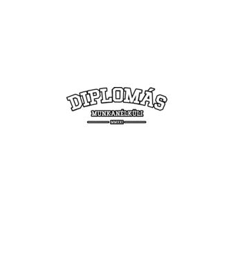 Diplomás munkanélküli 2c minta szürke pólón