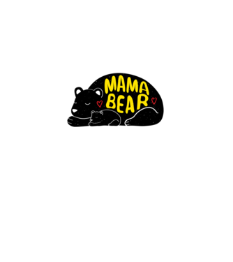 Mama bear sleep minta piros pólón
