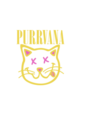 Purrvana minta sötétkék pólón