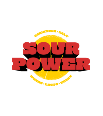 Sour power GOSE black minta fehér pólón