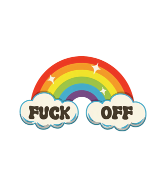 fuck off minta fehér pólón