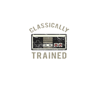 Classically Trained Distressed minta fekete pólón