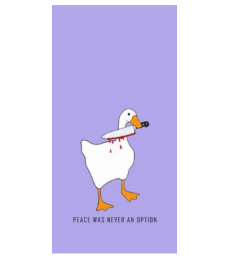 Goose minta fehér pólón
