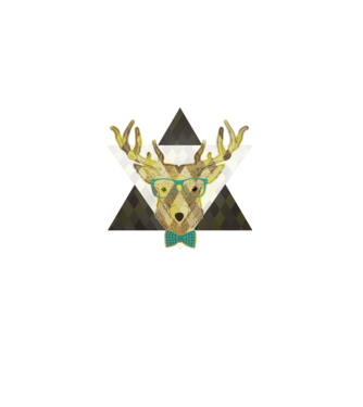 hipsterdeer minta sárga pólón