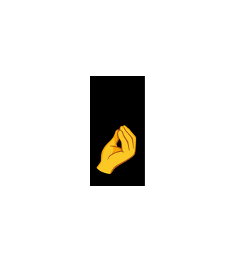 Hand minta fekete pólón