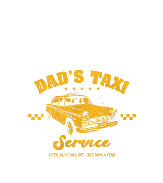 Dad's taxi - Apataxi minta fekete pólón