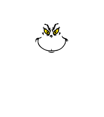 Grinch4 minta fekete pólón