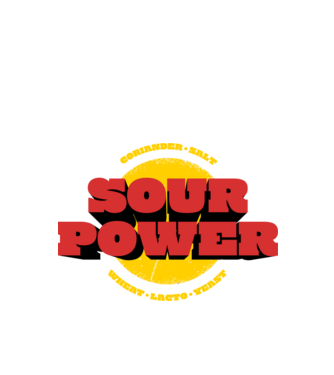 Sour power GOSE black minta fekete pólón