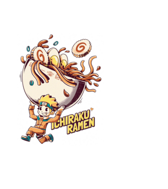 Ichiraku Ramen Naruto minta fekete pólón