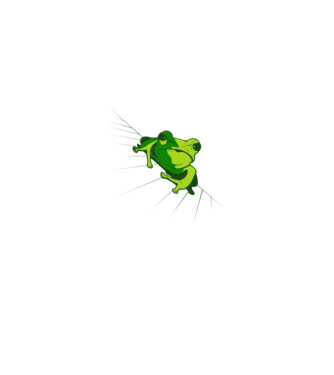 Frog dimensions minta fehér pólón