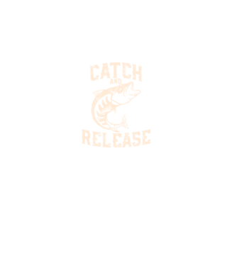 Catch and Release minta fekete pólón