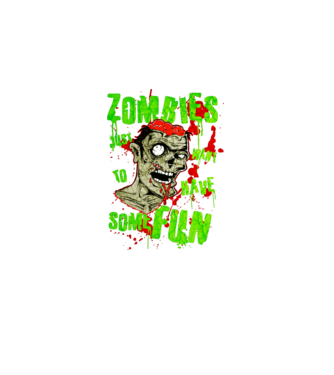 Zombiefun2 minta szürke pólón