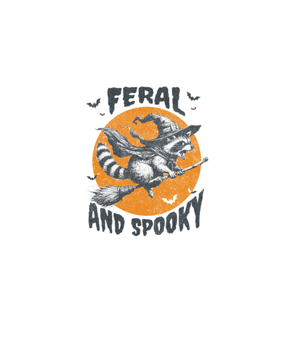 Feral and spooky minta sötétkék pólón