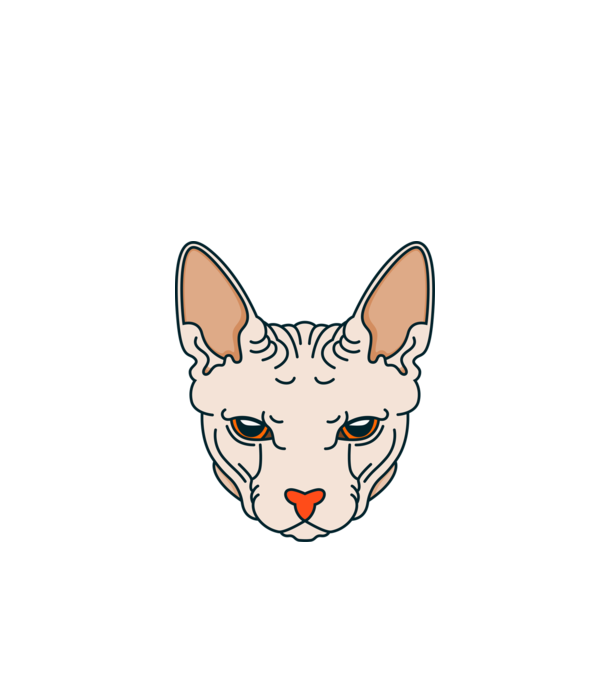 Sphynx minta almazöld pólón